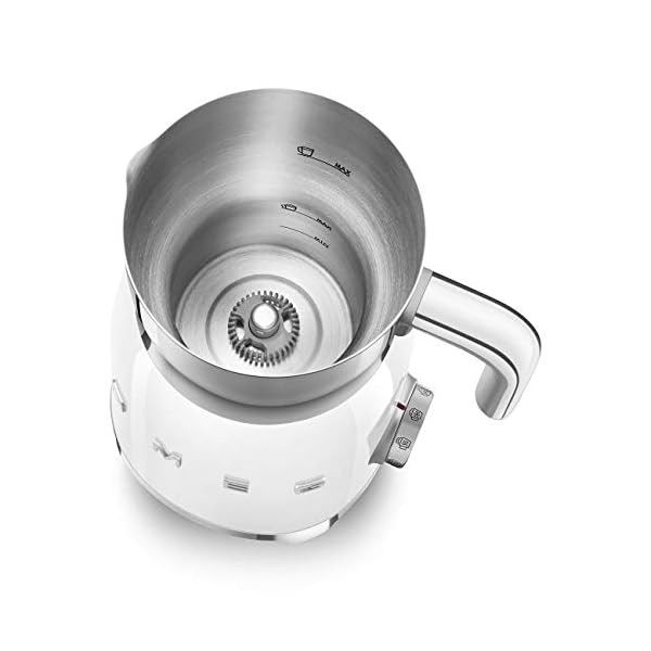 Smeg Espumador de leche, 220 Volts MFF01WHEU | Blanco - Imagen 3