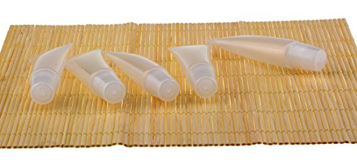 Wowlife 8ml Mini Clear Empty Lip Gloss Balm Container Soft Tubes Makeup Box (30 Pcs)