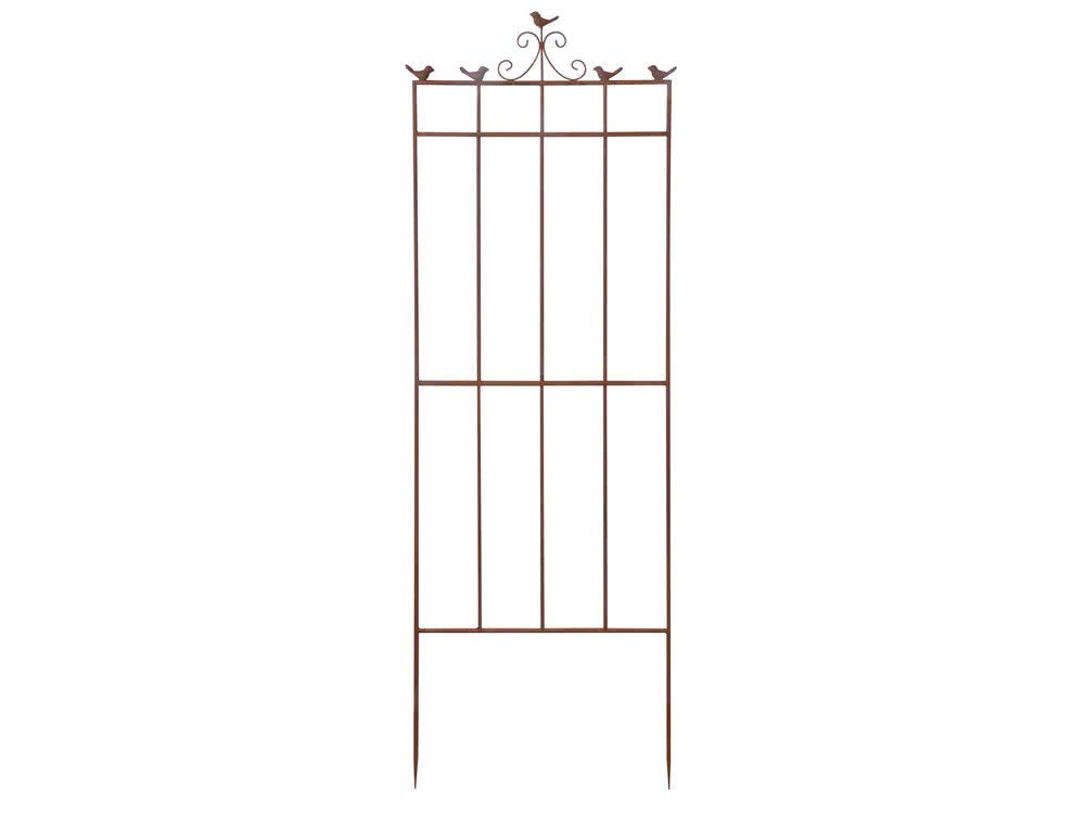 Esschert Design PY65 Large 2D Bird Plant Support - Brown