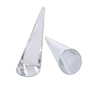 Clear Acrylic Cone Ring Holder Jewelry Display Stand Ring Stand Gift 2 Pcs