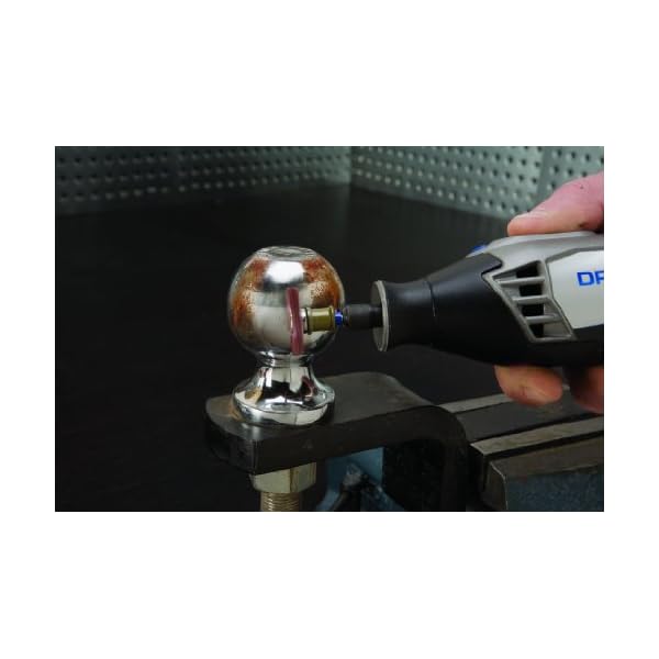 Dremel 473S EZ SpeedClic FeinschleifbÃ¼rste - ZubehÃ¶rsatz fÃ¼r Multifunktionswerkzeug mit 1 FeinschleifbÃ¼rste KÃ¶rnung 220 25mm zum Entgraten, Reinigen und Polieren von Kunststoff, Holz und Metall – Bild 5