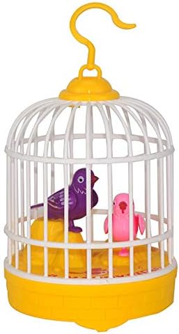 Fenghong 音声起動鳥 歌手鳥鳥かご玩具音声制御鳥ロボット電子インタラクティブ鳥玩具