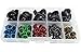 BESTCYC 1box(75pcs) 10MM 5Color Plastic Safety Eyes and Noses Set for Teddy Bear Doll Animal Puppet Crafts
