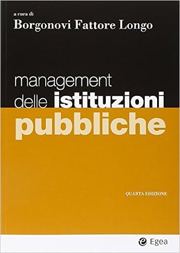 Management delle istituzioni pubbliche Management delle istituzioni pubbliche