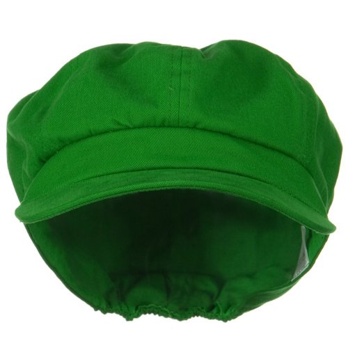 Cotton Elastic Newsboy Cap - Lime W07S37C (M/L) (Size 7)