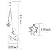 Star Tassel Earrings, Tassel Star Earring, Tassel Earrings with Star, Star Dangle Earrings Come with 1 Pair Star Stud Earrings, Star Earrings Set for Girls Women