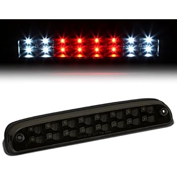 Tinted Housing Dual Row LED 3rd Tail Brake Light Cargo Lamp for Ford F250 F350 Super Duty 99-16 / Mazda B-Series 94-10