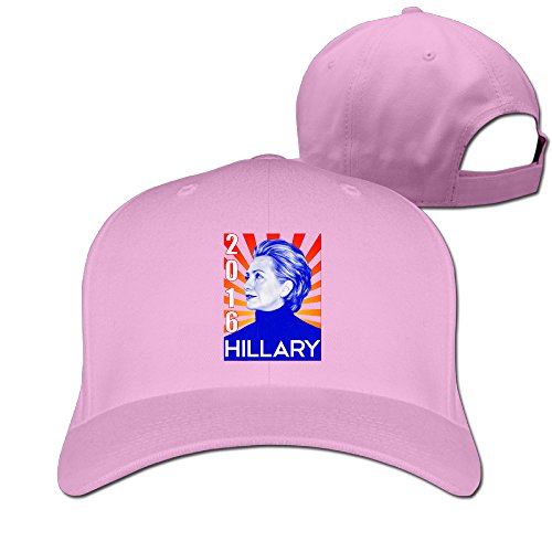 Unisex Hillary 2016 For President Adjustable Snapback Baseball Hat Pink One Size