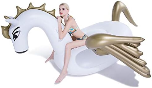 SS Kayak Pool Float Giant Unicorn, Inflatable Floating Row Swimming Pool Toy for Party Adults & Children（200x105cm）