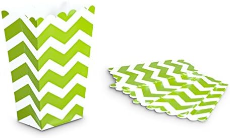 5 Pack Chevron Party Favor Paper Bags/Box (5.5" x 3.5" x 2.25") Good for Birthday Party ETC. Also good for Popcorn
