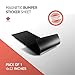 Blank Black Magnet for Car - Blank Magnet to Design Custom Magnets - Magnet Decals for Cars, Trucks, Busses & More! Magnetic Bumper Decal - Super Strong Magnets Long Lasting!(1, 4 x 12 Inches)