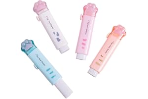 Push-Pull Cat paw Cute Eraser Pencil Eraser Student Rubber Cartoon Pen Eraser School Supplies prizes Office Eraser