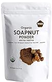 Organic Soap nut Powder| 4 oz l Aritha|Reetha|Sapindus Mukorossi| Natural Skin & Hair Cleanser|Shampoo & Conditioner | Laundry| Dish Detergent, Households Cleaner I Trial Pack of 4 Oz/112 Gm