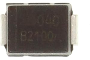 HUABAN 10PCS B2100-13-F B2100-13 Schottky Barrier Diode 2A 100V Diode SMB/DO-214AA Marking B2100 (Replace for SR2100)