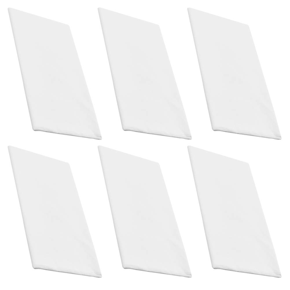 "N/A" 6Pack Rectangular Tablecloths White Tablecloths Table Wipe Clean Cloth White Table Cloth 54 x 108 Inch Waterproof and Oil Proof Table Cover for Home Restaurant Party Buffet Picnic