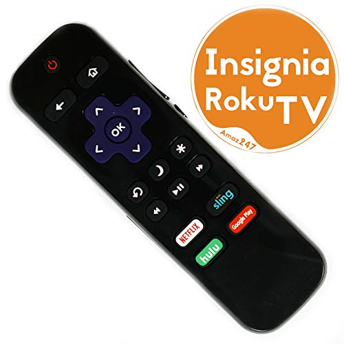 Insignia ROKU TV Replacement Remote w/Volume Control and TV Power Button