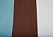 Chezmoi Collection 8-Piece Luxury Stripe Duvet Cover Set, Blue/Beige/Brown, King