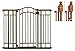 Summer Infant Multi-Use Deco Extra Tall Walk-Thru Gate, Bronze with Banister Installation Kit