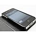 WalkNTalkOnline - Apple iPhone 4 4G & iPhone 4S Black Executive Specially Designed Leather Book Wallet Case With Credit Card/Business Card Holder