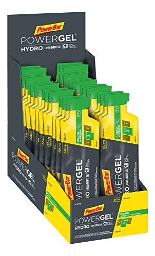 PowerBar PowerGel Hydro with C2MAX (Pack of 24 Gels) | Endurance Energy for High Intensity Workouts, Mojito (51mg Caffeine)