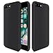 iPhone 7 Plus Case, iPhone 8 Plus Silicone Case, TOTU Liquid Silicone Gel Rubber Full Body Protection Shockproof Cover Case with Superfine Fibre for iPhone 7 Plus (2016) / iPhone 8 Plus (2017) - Black