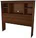 South Shore Willow Bookcase Headboard-Twin-Sumptuous Cherry