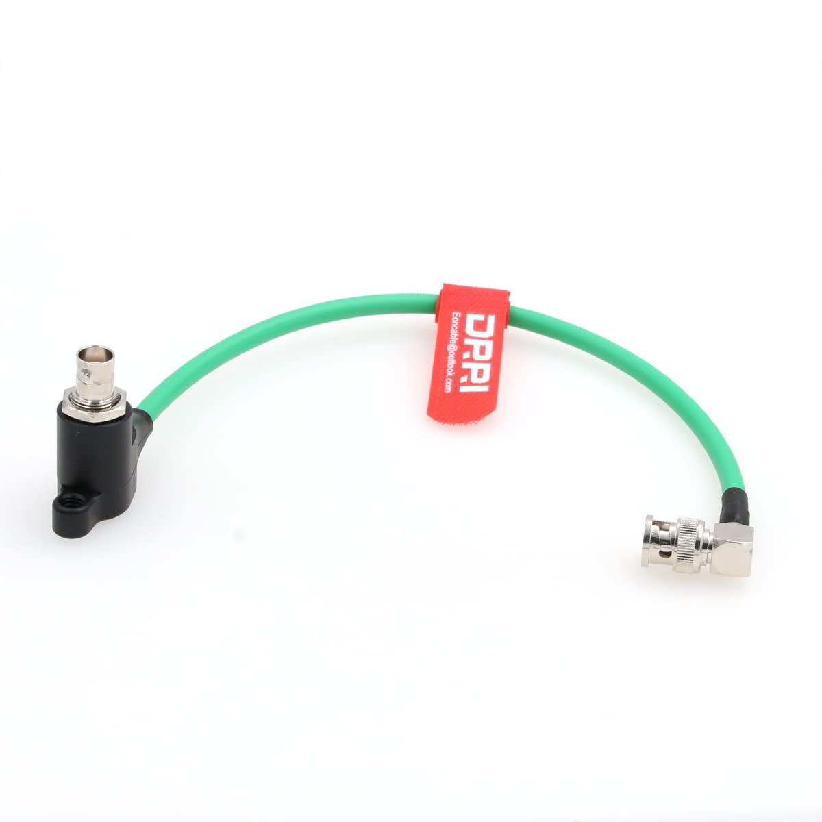 12G SDI Protector Cable Galvanic-Isolators Right Angle BNC Male to Right Angle BNC Female for ARRI Mini,RED Komodo (Green, 20CM)