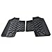 Hooke Road Wrangler Floor Mats, Rubber All Terrain Rear Row Liner Carpets for 2007-2018 Jeep JK Wrangler 2-Door