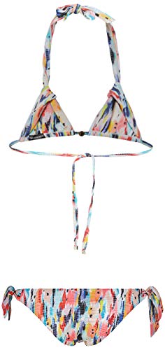 Emporio Armani Swimwear Driehoek Rem.cups+Braziliaanse W/Bows Bikini Beachwear Kleur Pop dames Bikiniset - Image 3