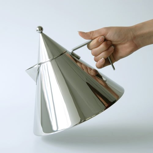 Alessi Il Conico 90017 Design Water Kettle with Handle, Stainless