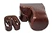 MINICO Full Protection Bottom Opening Version Protective PU Leather Camera Case Bag with Tripod Design Compatible For Sony ILCE6000 a6000 with 16-50 mm lens Dark Brown