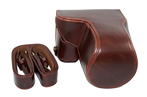 Kameratasche mit Stativ-Design, für Sony ILCE6000 a6000 mit 16-50 mm Objektiv, Dunkelbraun – Bild 7