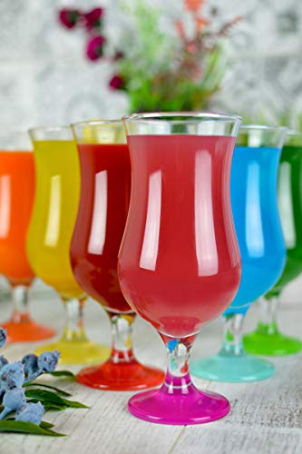 Sendez 6 Stück Cocktailgläser 480ml 9 Varianten Hurricane Longdrinkgläser Bargläser (Mix2) – Bild 5