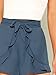 Romwe Women's Casual Tie Knot Summer Shorts Elegant Walking Shorts Blue S