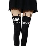 Sanwood Women's Socks Cartoon Animal Tattoo Tights Pantyhose