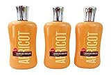 Bath & Body Works Apricot Signature Vanillas Body Lotion 8 oz, 236 ml each (Set of 3)