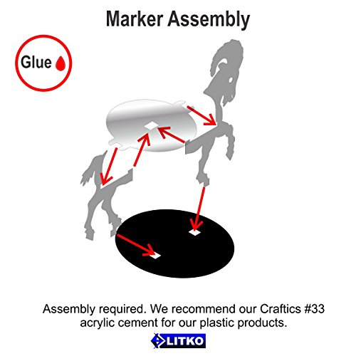 Ram, Character Mount Marker, 40mm Circle Base, Grey (1)