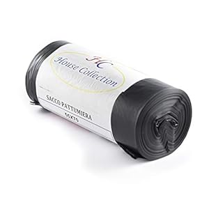 Elepacking Heavy Duty Bin Bags, zwart, 55 x 70, 17 stuks, One Mate,