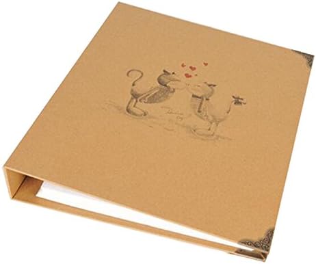 Kraft paper album album / 3 inch 5 inch interstitial family couple three inch photo album (26.5 30.5 5cm) ( Color : A1 )