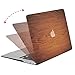 MOSISO Compatible with MacBook Air 13 inch Case (Models: A1369 & A1466, Older Version 2010-2017 Release), Plastic Pattern Hard Shell Case & Keyboard Cover & Screen Protector, Wood Grain
