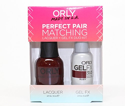 Orly Perfect Pair Matching Nail Polish + Gel FX Combo 2ct/pk (30363 - Ruby) Orly Perfect Pair Matching Nail Polish + Gel FX Combo 2ct/pk (30363 - Ruby)