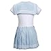 Littleforbig Cotton Romper Onesie Pajamas Bodysuit - Magical Onesie Skirt Set BluePink M