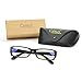 Cyxus Blue Light Filter Glasses [Transparent Lens], Better Sleep Anti Eyestrain Headache, Computer Cell Phone Reading Eyewear Video Glasses (Rectangular Black Frame)