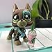 Judy lps Graet Dane Dog #1439 Tattoo Puppy with lps Accessories Starbucksd Kids Collectable Figures