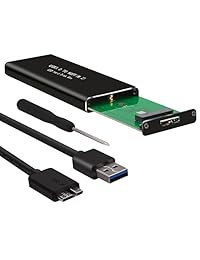 M.2 SSD SATA a USB 3.0 Convertidor Adaptador Lector de SSD externo con UASP, el apoyo NGFF M.2 2280 2260 2242 2230 SSD con Key B B + M