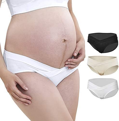 ionlyou Women's Maternity Underwear Panties Pregnancy Bikini Briefs Cotton Under The Bump