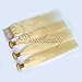 Dorabeauty Blonde Hair Bundles 4×4 Lace Closure with 3 Bundles #613 Platinum Blonde 100% Remy Human Hair (ST 14