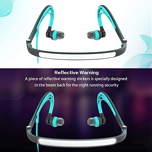 MUCRO Sports Headphones Wired Over Ear Behind The Neck Headphones Running Earphones Wrap Around