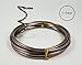 Anodized Aluminum Bonsai Training Wire 5-Size Starter Set with Canvas Bag - 1.0mm, 1.5mm, 2.0mm, 2.5mm, 3.0mm (147 feet total) - Choose Your Color (5 Sizes, Brown)