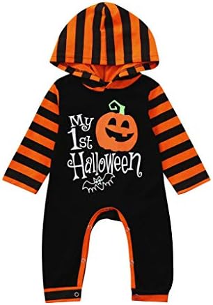Designer Baby boy Clothes Flash Baby Clothes Scottish Baby Clothes Infant Toddler Baby Girls Boys Pumpkin Hoodie Romper Halloween Clothes Jumpsuit Baby Girl Floral Dress Gown for 1 Year Old Baby Gir